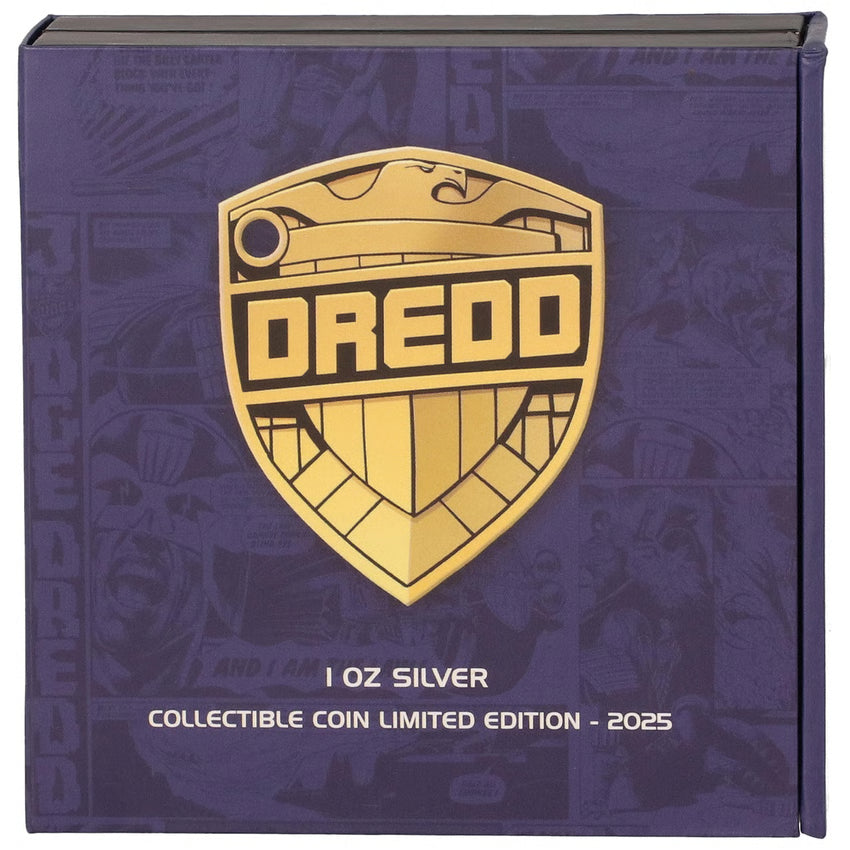Judge Dredd Badge 2025 Silver Collectible by 101 Collectibles