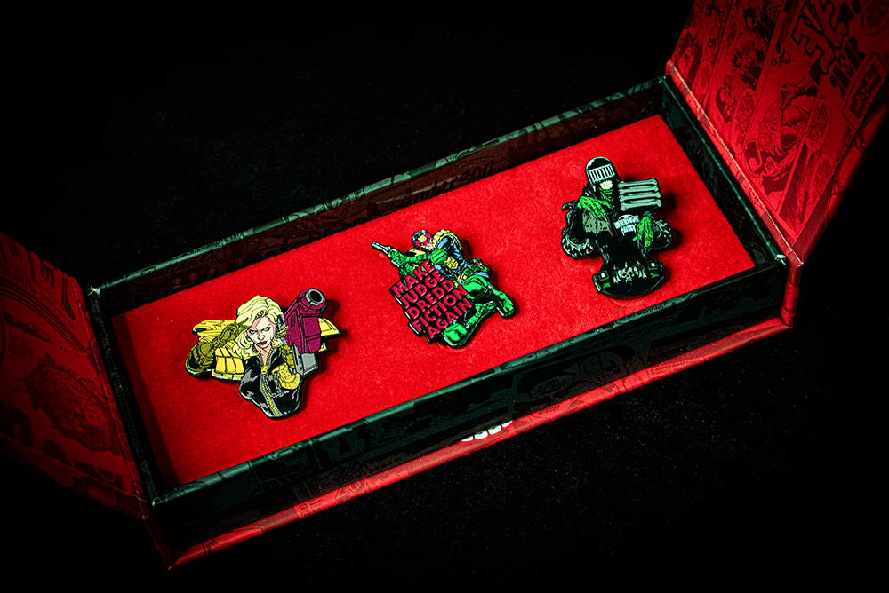2000 AD San Diego Limited Edition Enamel Pin Badge Collectors Set