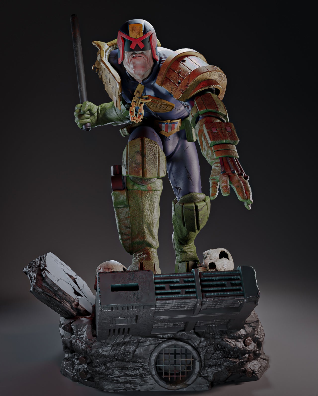 Judge Dredd 1/4 Scale Limited Edition Statue by Jock