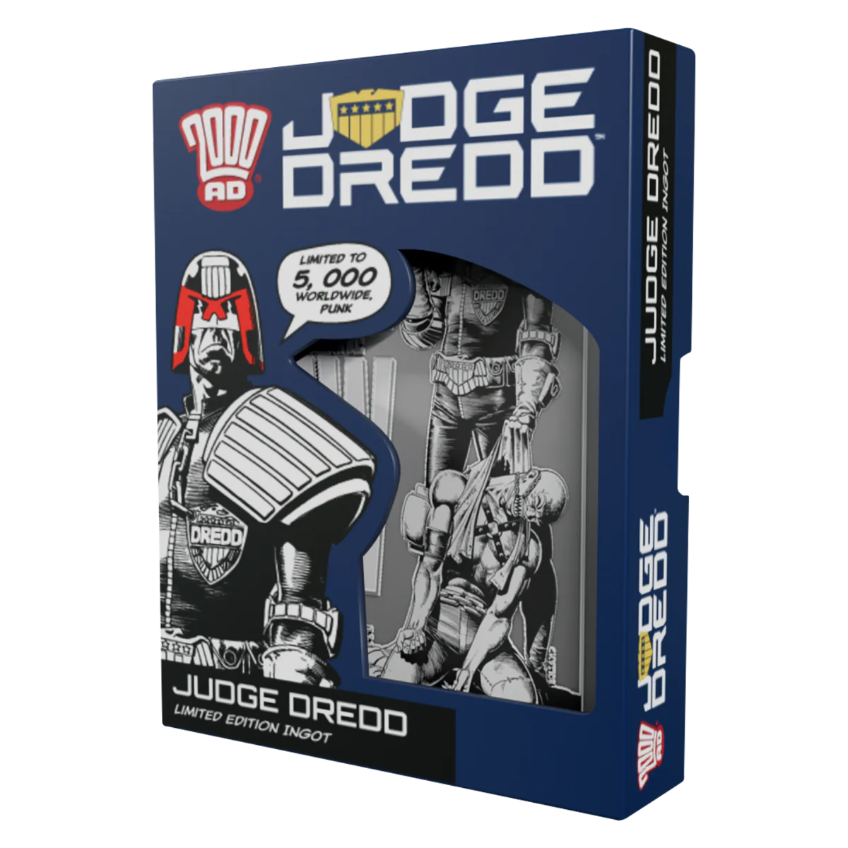 2000 AD Judge Dredd Comic Book Cover Ingot
