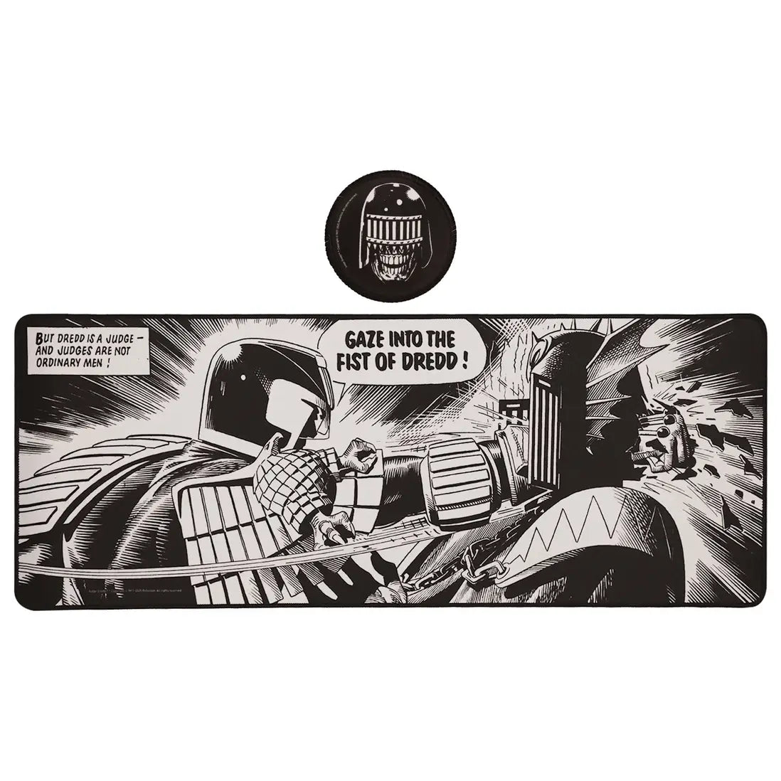 2000 AD Judge Dredd XL Desk Pad and Coaster Set