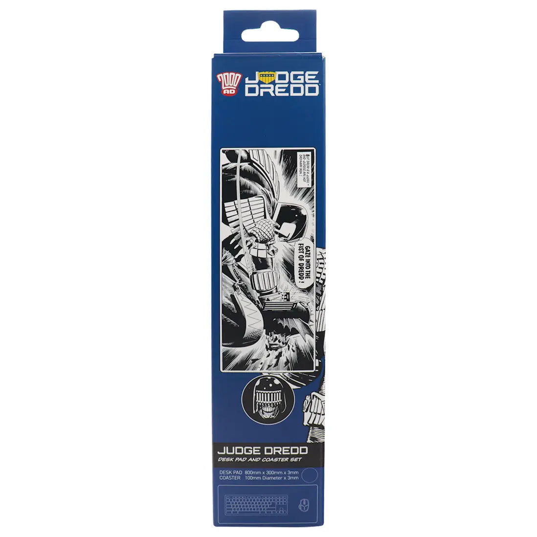 2000 AD Judge Dredd XL Desk Pad and Coaster Set