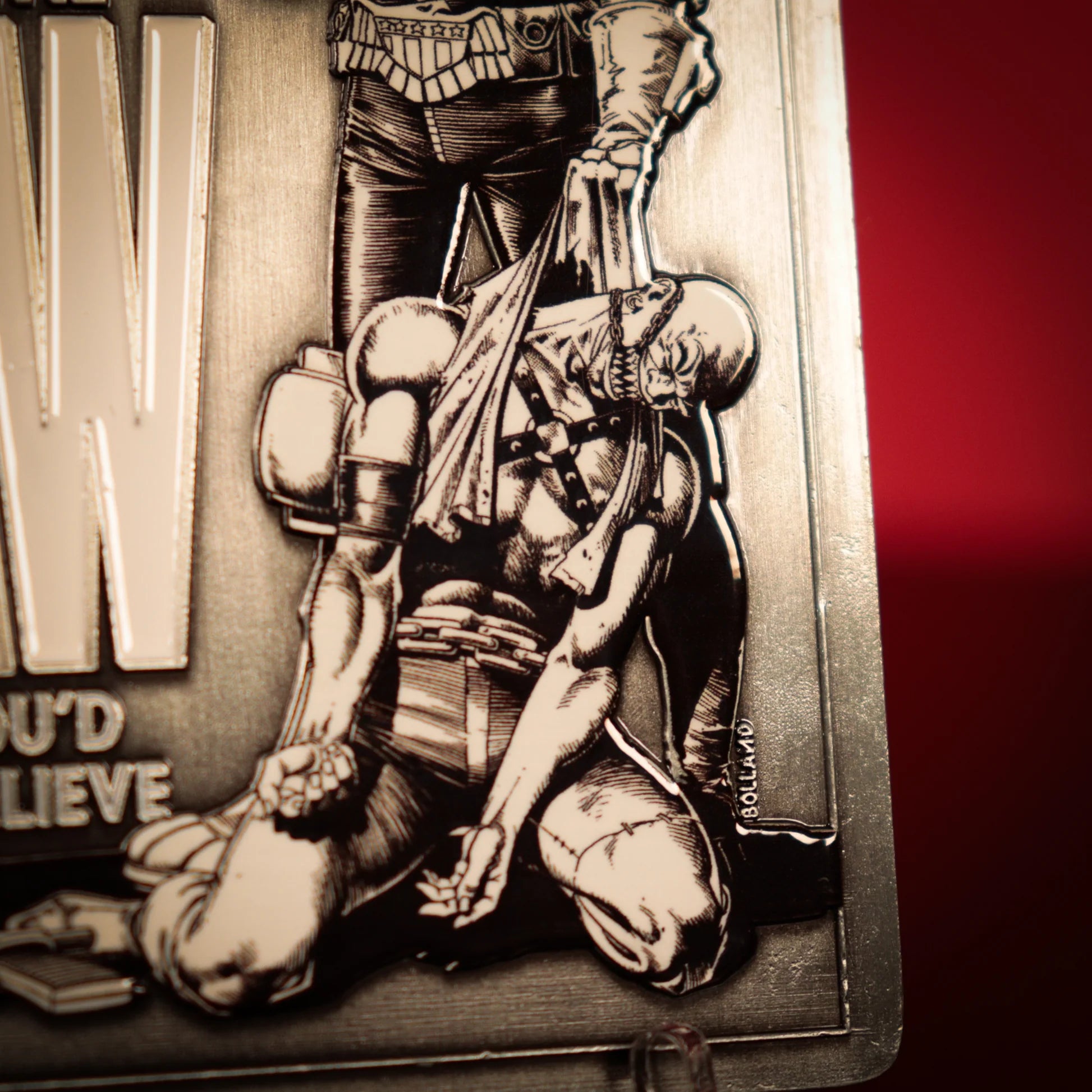 2000 AD Judge Dredd Comic Book Cover Ingot