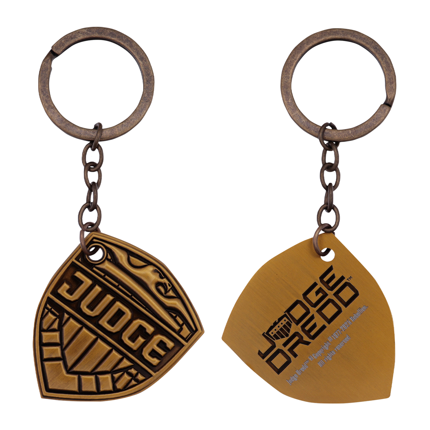 2000 AD Judge Dredd Badge Keyring