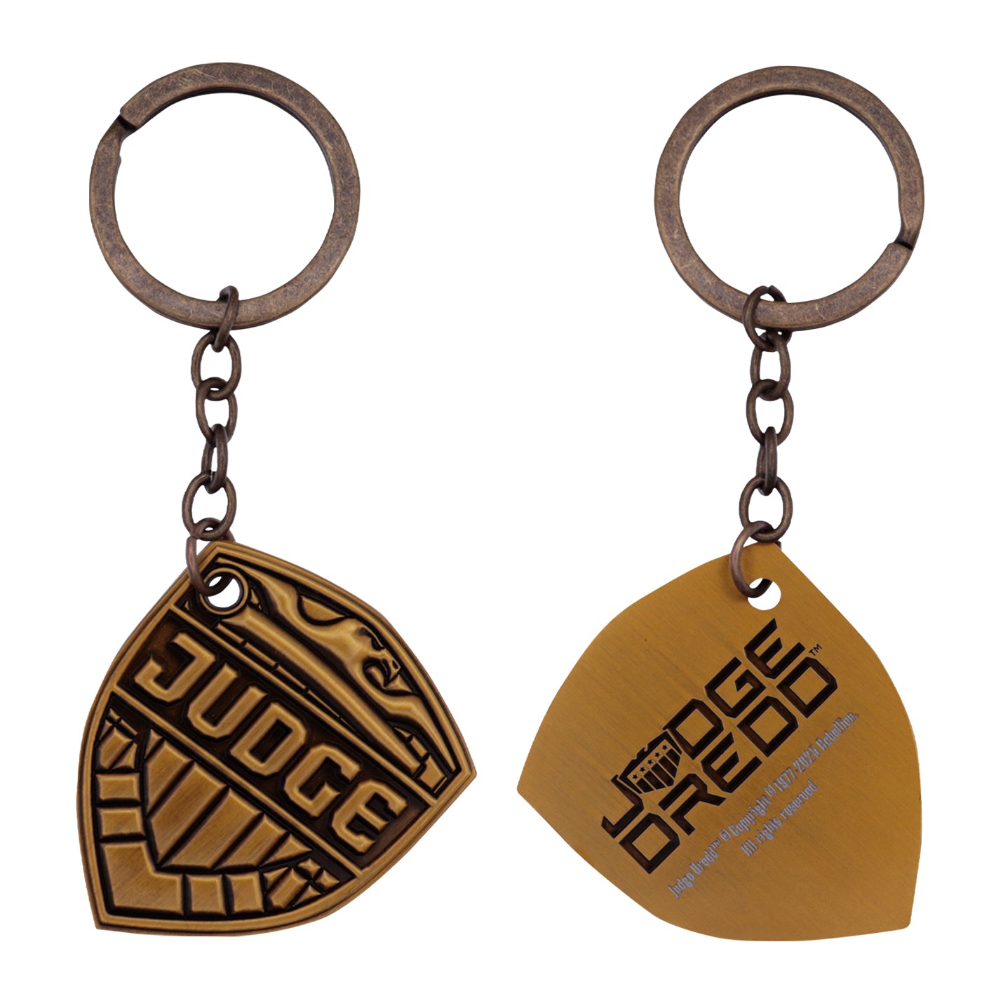 2000 AD Judge Dredd Badge Keyring