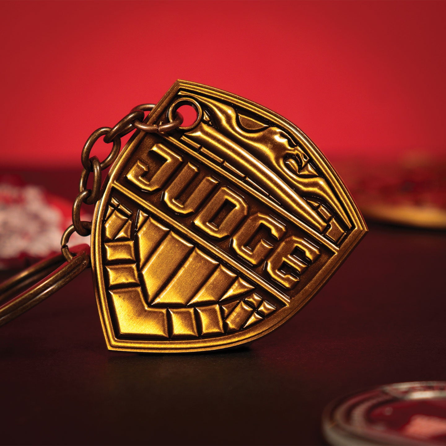 2000 AD Judge Dredd Badge Keyring