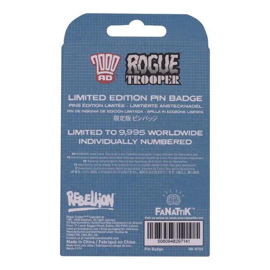2000 AD Rogue Trooper GI Pin Badge