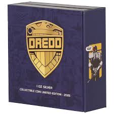 Judge Dredd Badge 2025 Silver Collectible by 101 Collectibles