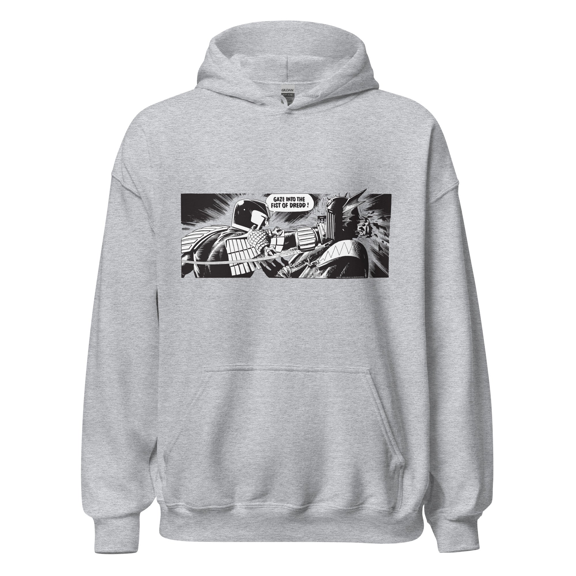 2000 AD Gaze Into The Fist Of Dredd Hoodie