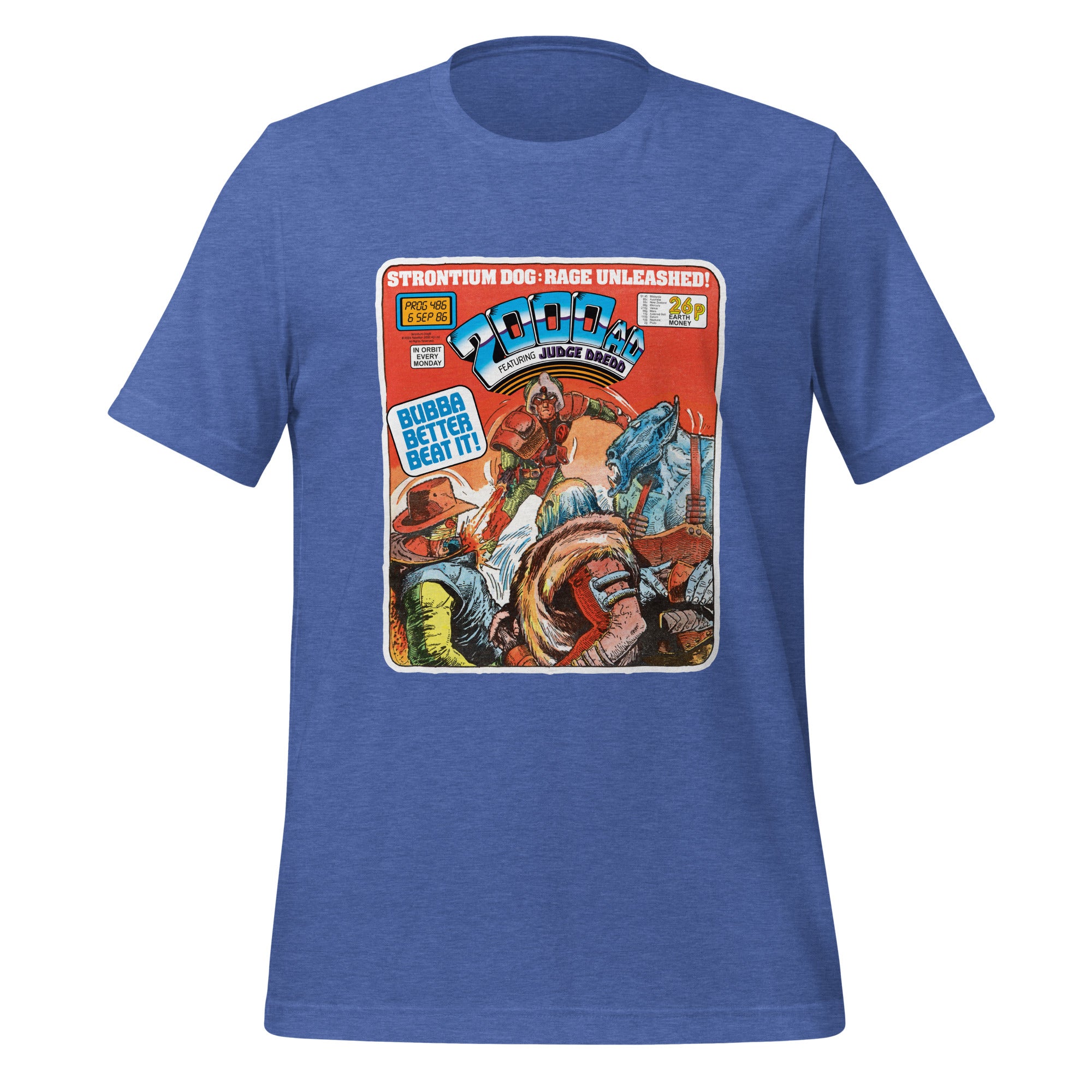 2000 AD Prog 486 T-Shirt: Bubba Better Beat It!