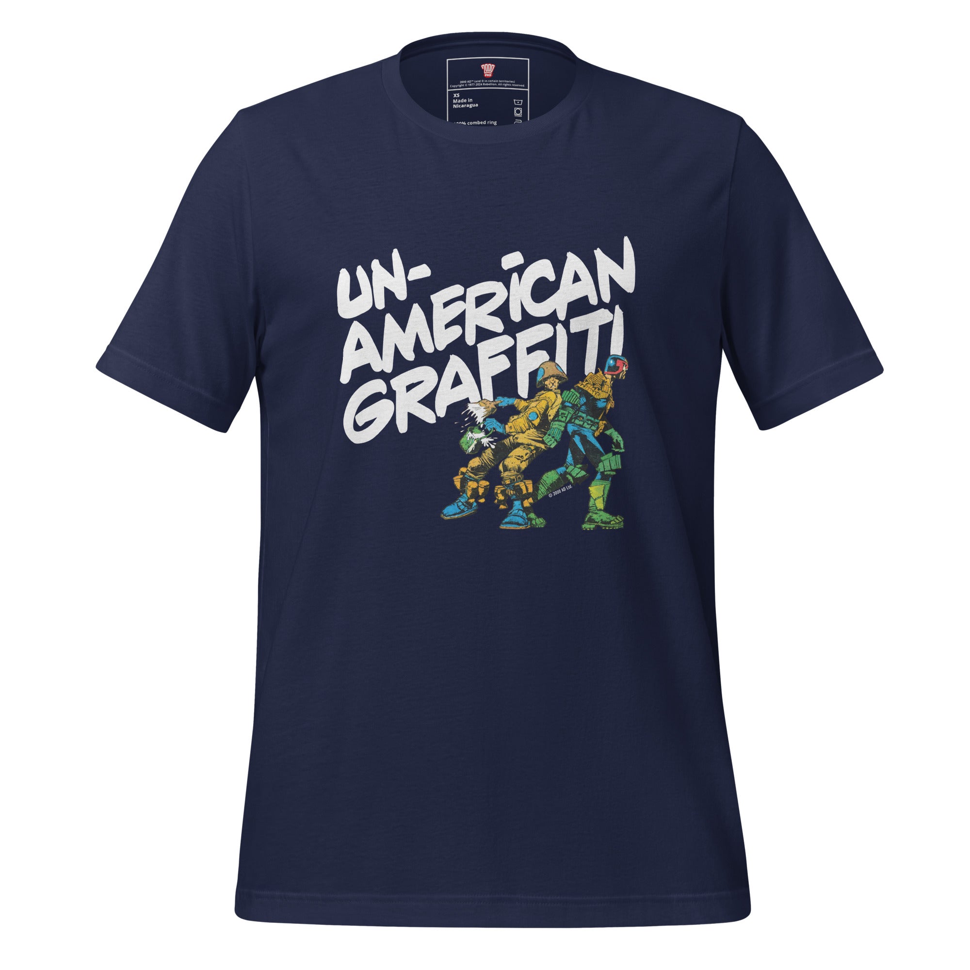 Judge Dredd Unamerican Graffiti T-Shirt (White)