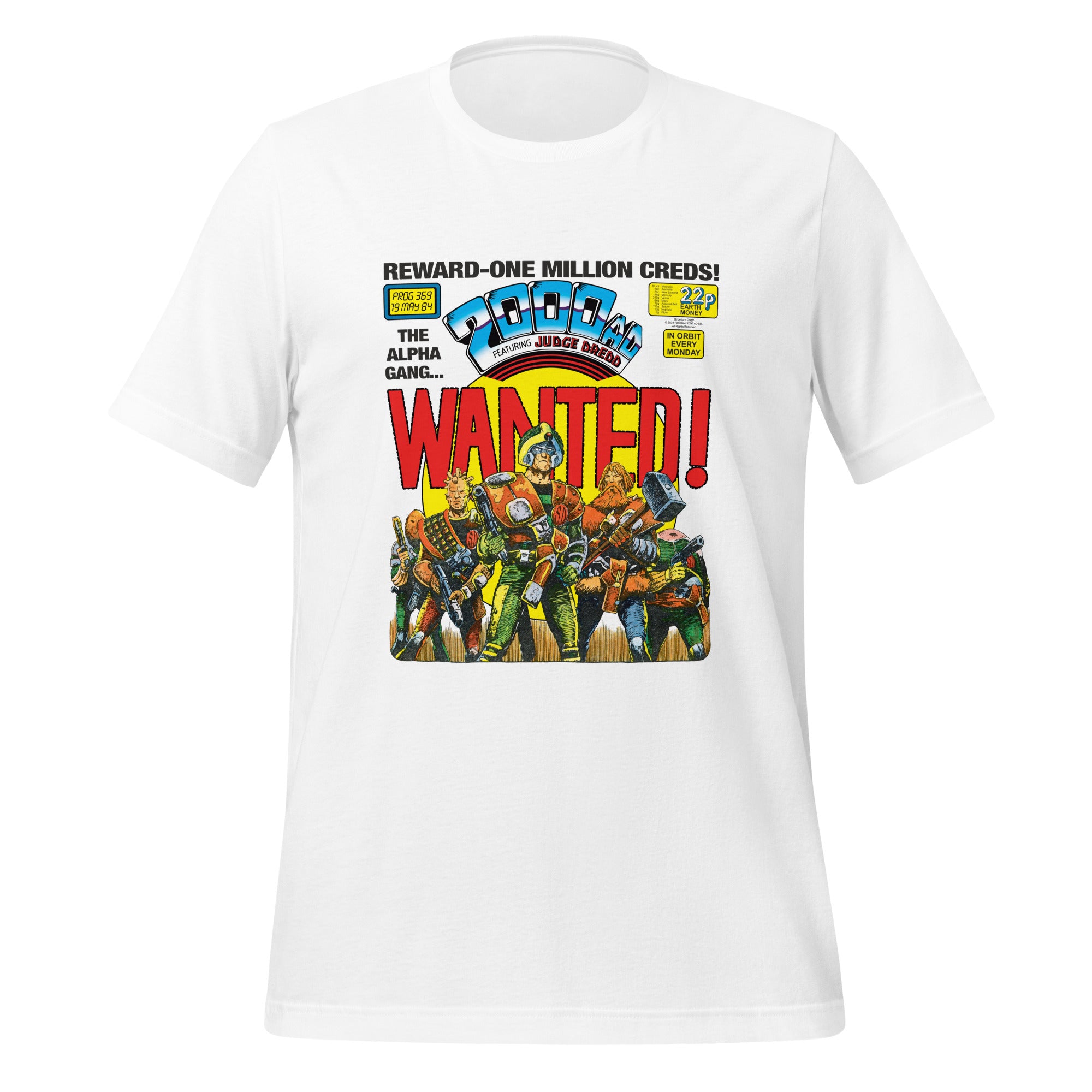 2000 AD Prog 369 T-Shirt: Wanted!