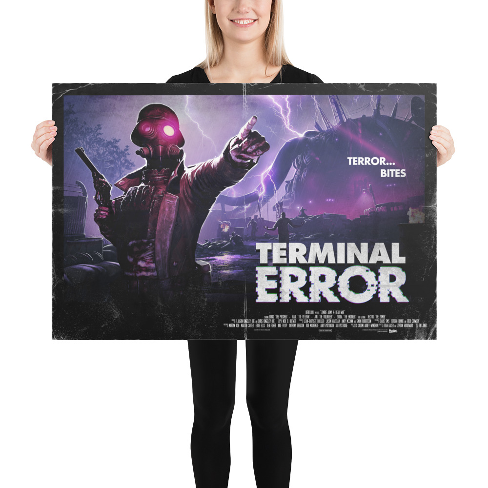 24x36 inch Poster Zombie Army 4 'Terminal Terror' Artwork