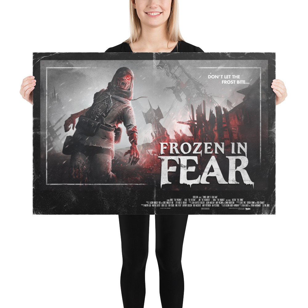 24 x 36 inch poster of Zombie Army 4 Frozen in Fear artwork
