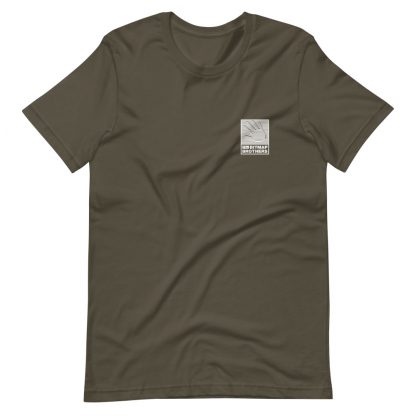Bitmap Brothers Logo (White Print) T-shirt Dark Grey Army (Front)