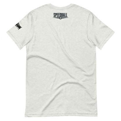 T-shirt in ash featuring Speedball 2 art