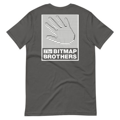 Bitmap Brothers Logo (White Print) T-shirt Asphalt (Reverse)