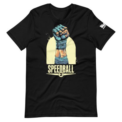 T-shirt in black featuring Speedball 2 art
