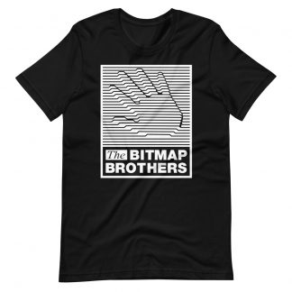 Bitmap Brothers Large Logo (White Print) T-shirt Black
