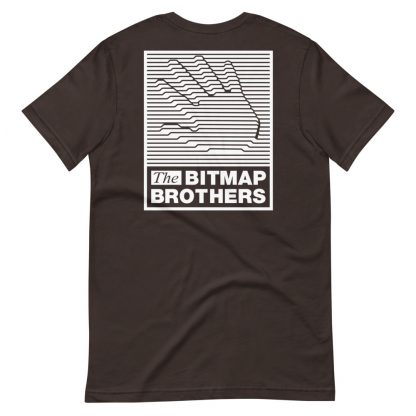 Bitmap Brothers Logo (White Print) T-shirt Brown (Reverse)