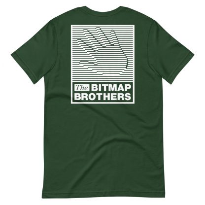 Bitmap Brothers Logo (White Print) T-shirt Forest (Reverse)