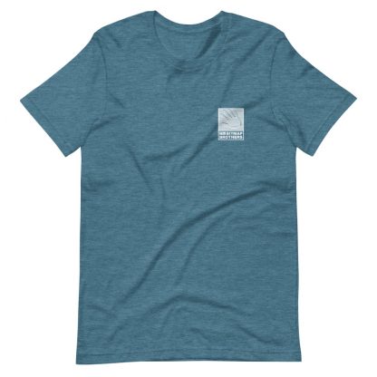 Bitmap Brothers Logo (White Print) T-shirt Heather Deep Teal (Front)