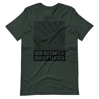 Bitmap Brothers Large Logo (Black Print) T-shirt Heather Forest