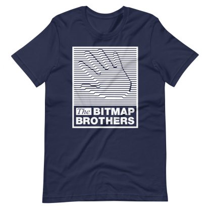 Bitmap Brothers Large Logo (White Print) T-shirt Navy
