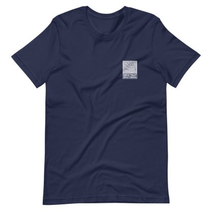 Bitmap Brothers Logo (White Print) T-shirt Navy (Front)
