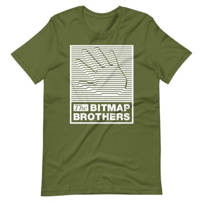 Bitmap Brothers Large Logo (White Print) T-shirt Olive