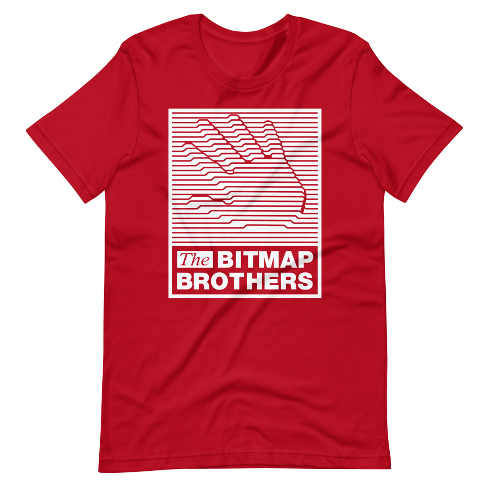 Bitmap Brothers Large Logo (White Print) T-shirt Red