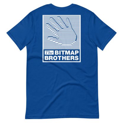Bitmap Brothers Logo (White Print) T-shirt True Royal (Reverse)