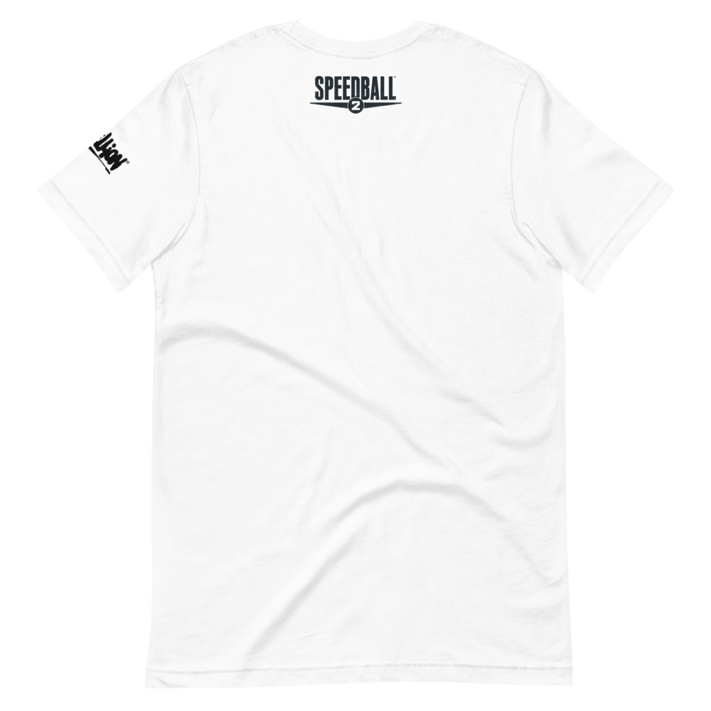 T-shirt in white featuring Speedball 2 art