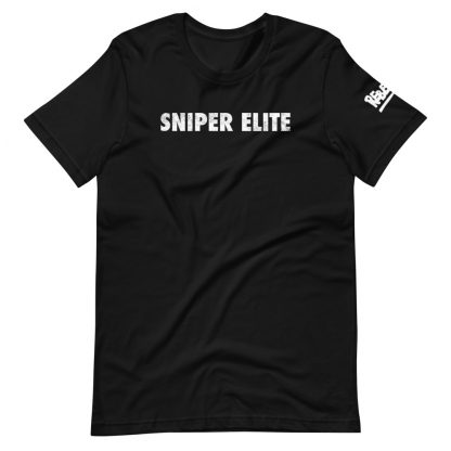 T-shirt in black featuring Sniper Elite logo