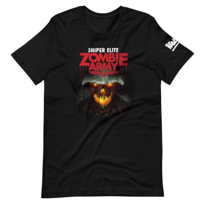 T-shirt in black featuring Zombie Army 1 artwork