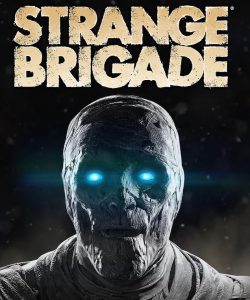 Box Art of Strange Brigade Standard Edition featuring mummified monster with blue eyes