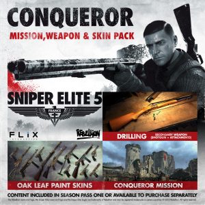 Sniper Elite 5 Conqueror Mission, Weapon And Skin Pack