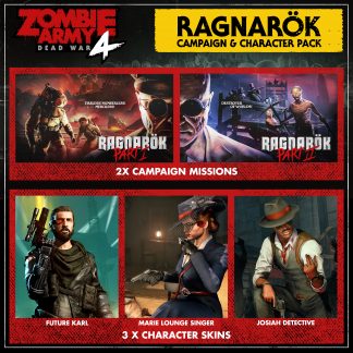 Zombie Army 4 Ragnarök Campaign & Character Pack featuring part 1 & 2 missions, Future Karl, Marie Lounge Singer and Josiah Detective packs