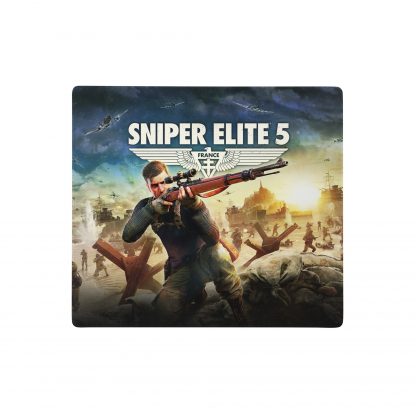 18 x 16 inch gaming mouse mat with artwork from Sniper Elite 5 featuring Karl on the beach at D-Day
