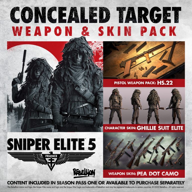Image of the Sniper Elite 5 Concealed Target Weapon And Skin Pack