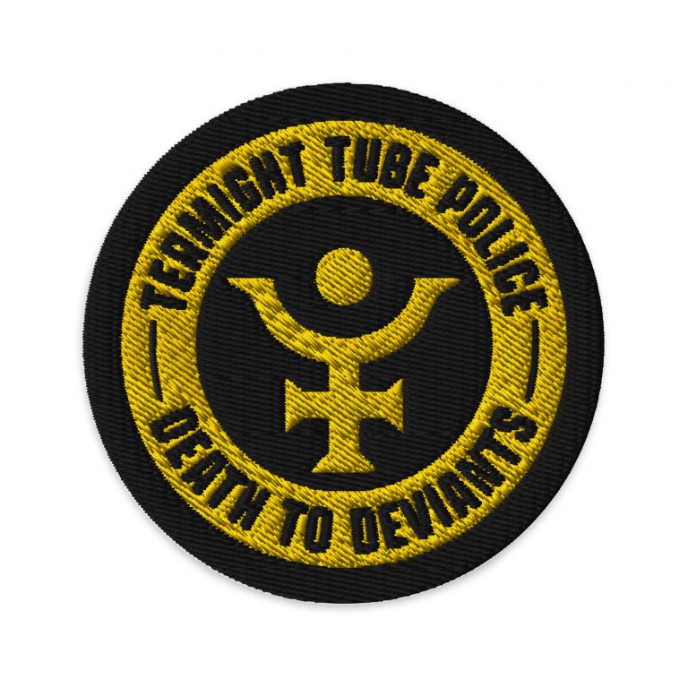Termight Tube Police Embroidered Patch