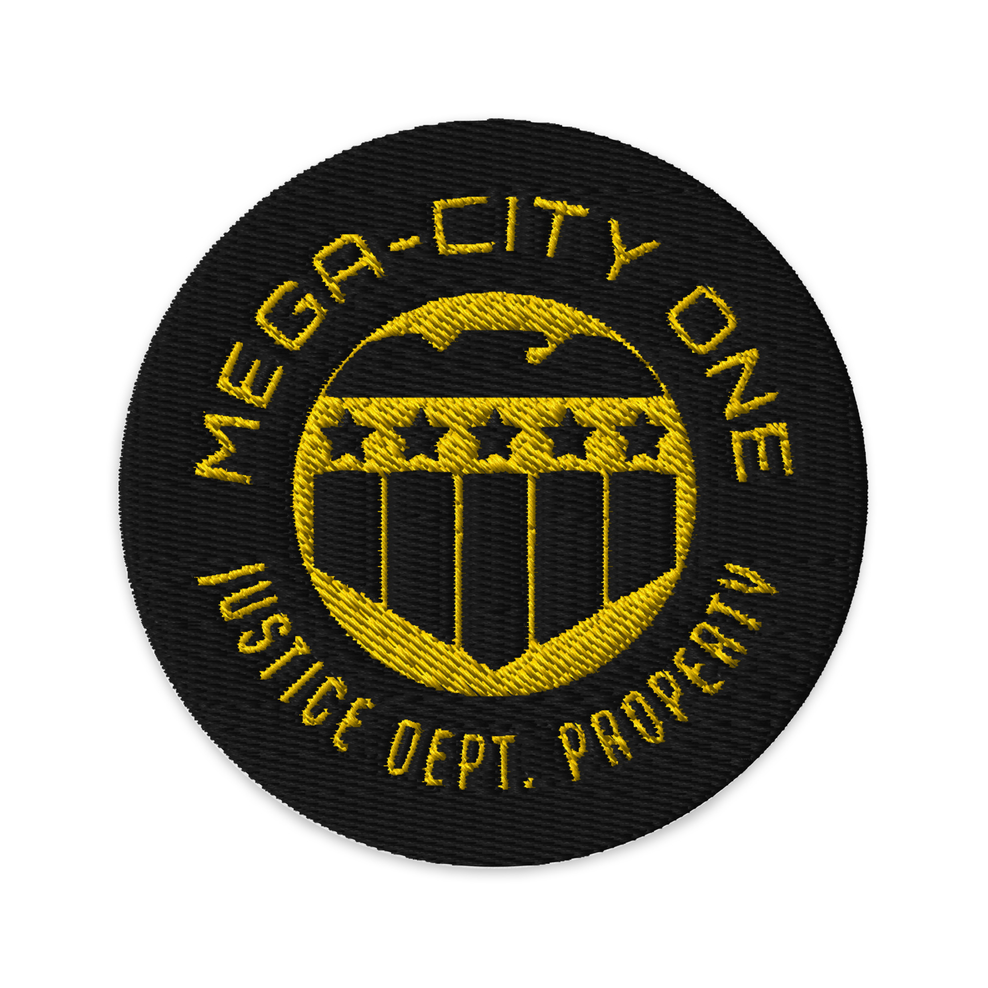 Mega City One Justice Department Embroidered Patch